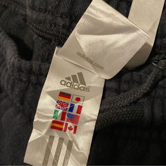 Adidas Black Casual Straight Leg Activewear Lounge Sweatpants - Picture 7 of 7